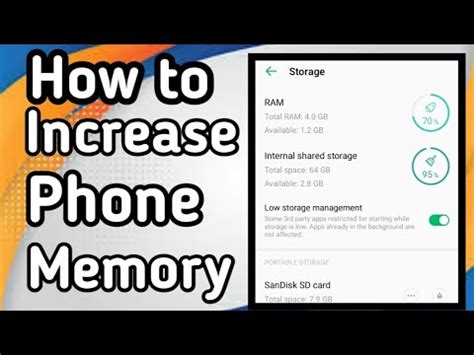 how to expand phone memory