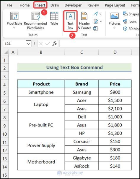 how to expand text box in excel