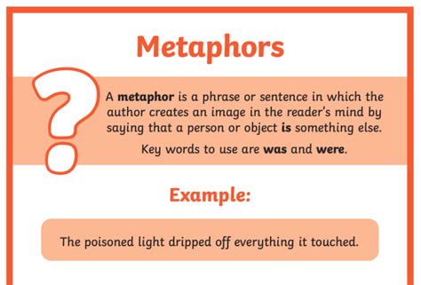 how to explain metaphor in a sentence