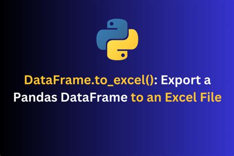 how to export a dataframe into excel python
