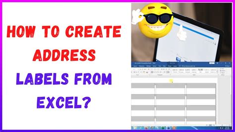 how to export addresses from excel to labels