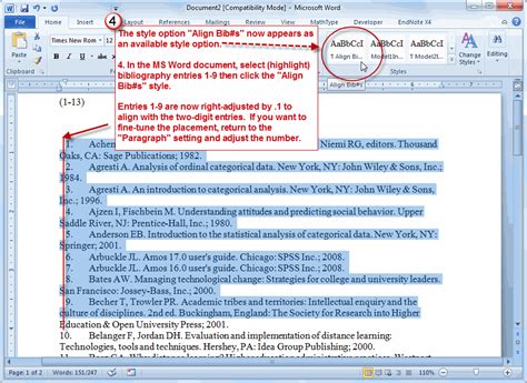 how to export bibliography from endnote to word