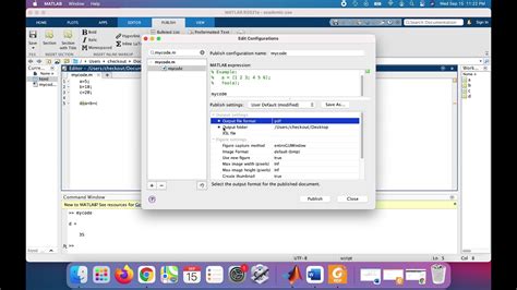 how to export code from matlab