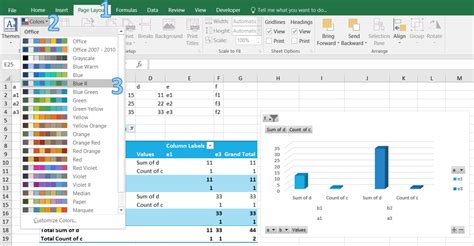 how to export color theme from powerpoint to excel