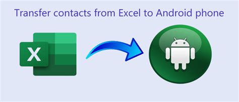 how to export contacts from excel to phone