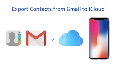 how to export contacts from gmail to iphone