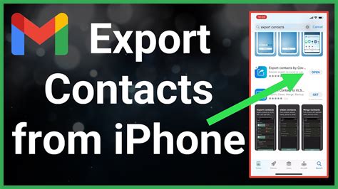 how to export contacts from iphone to gmail
