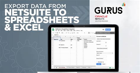 how to export data from netsuite to excel