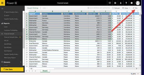 how to export data from power bi dataset to excel