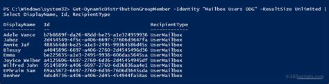 how to export dynamic distribution list members