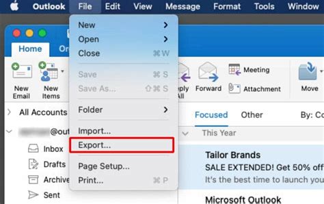 how to export emails from mail