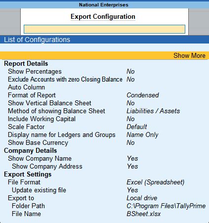 how to export excel to tally prime