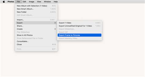 how to export frames from a video mac
