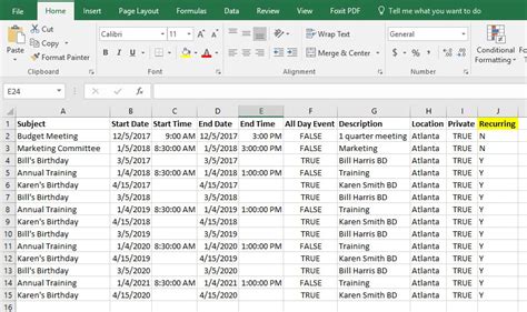 how to export google calendar to csv