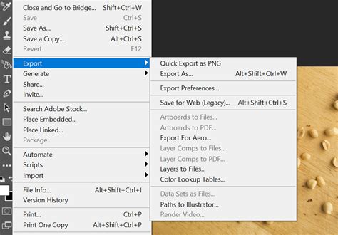 how to export high quality image from photoshop