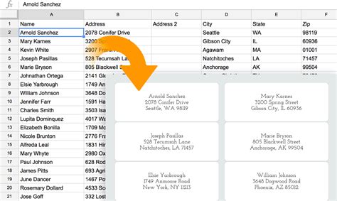 how to export mailing labels from excel to word
