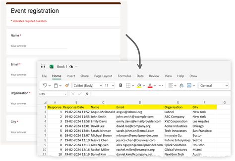 how to export microsoft forms responses to excel
