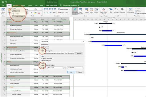 how to export ms project gantt to excel