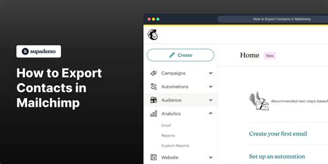 how to export my contacts from mailchimp
