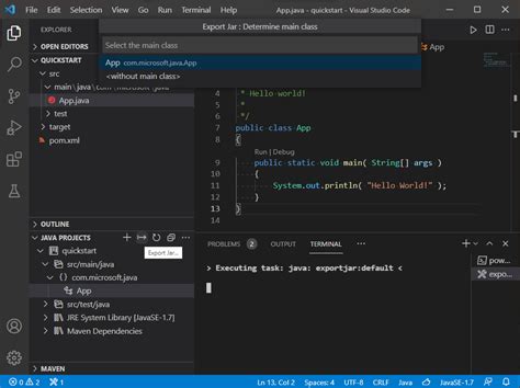 how to export project from visual studio code