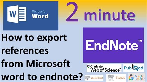 how to export references from endnote online to word