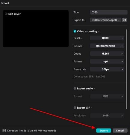 how to export split clips in capcut mobile on iphone