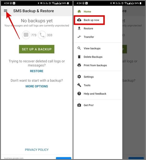 how to export text messages from android to android