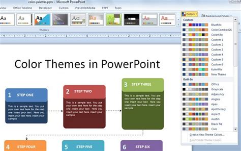 how to export theme colors in powerpoint