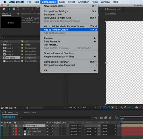 how to export transparent animation from after effects