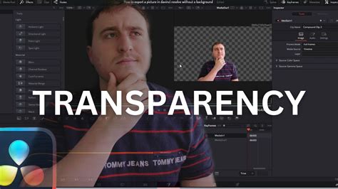 how to export transparent background in davinci resolve