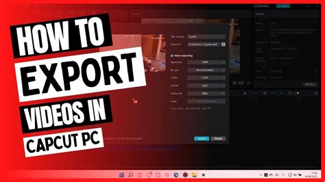 how to export video from capcut on pc