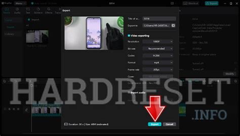 how to export video in capcut