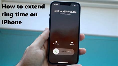 how to extend ring time on iphone 11 in australia