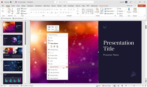 how to extract a slide from a powerpoint presentation