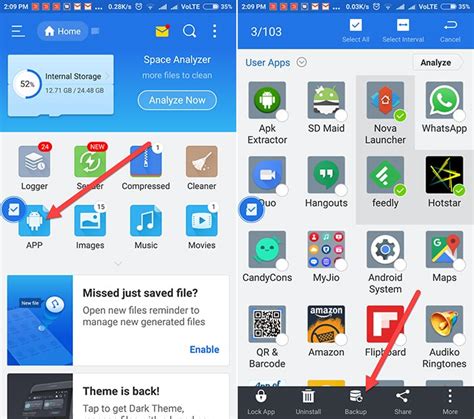 how to extract app data from android