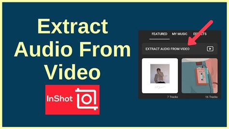 how to extract audio from video in inshot
