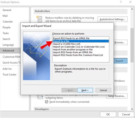 how to extract data from outlook