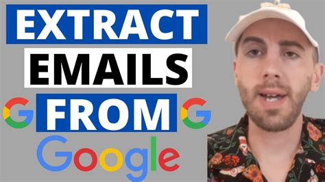 how to extract email addresses from google search