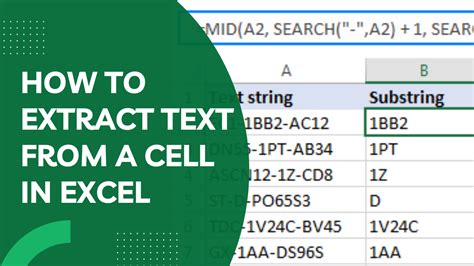 how to extract letters from excel cell