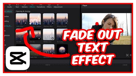how to fade out text in capcut pc