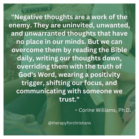 how to fight negative thoughts as a christian