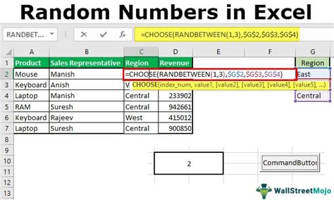 how to fill a column with random numbers in excel