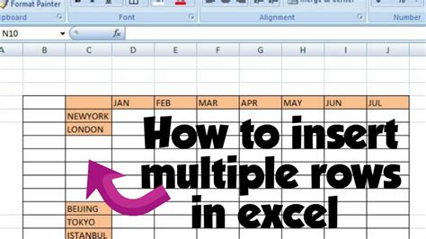 how to fill down multiple rows in excel
