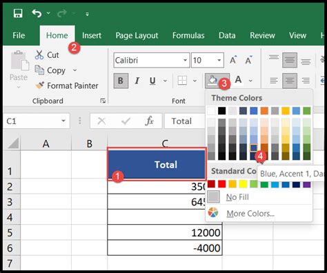how to fill excel background color