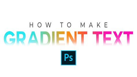 how to fill gradient color in text in photoshop