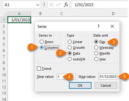 how to fill in boxes in excel
