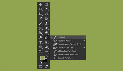how to fill pen tool in photoshop