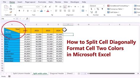 how to fill two colors in excel cell