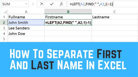 how to filter by last name in excel