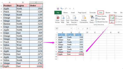 how to filter data from two different sheets in excel